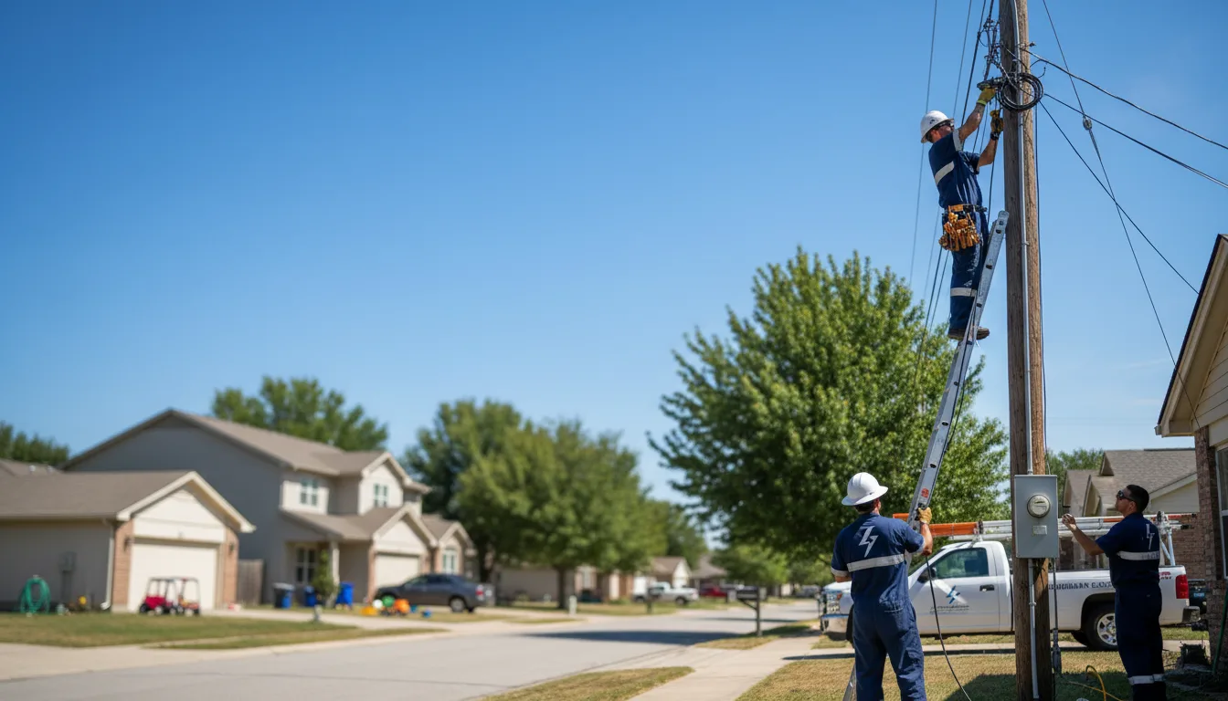 Residential electrician providing installation services in Claypool, AZ